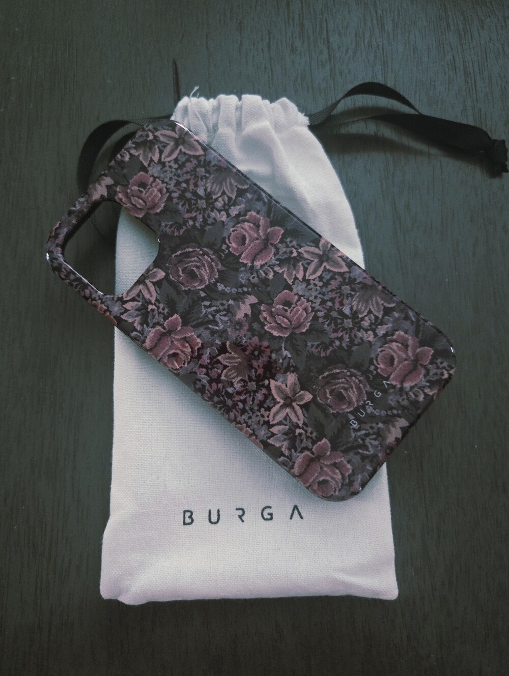 Burga Woven Garden iPhone 12 Case Floral Tapestry NEW With Dust Bag